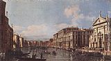 San Canvas Paintings - View of the Grand Canal at San Stae